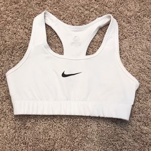 NIKE White Dry Fit Sports Bra